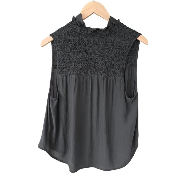 Free People Womens Ruffle Me Up Tank Top Black Sie Small Boho Chic - Picture 9 of 11